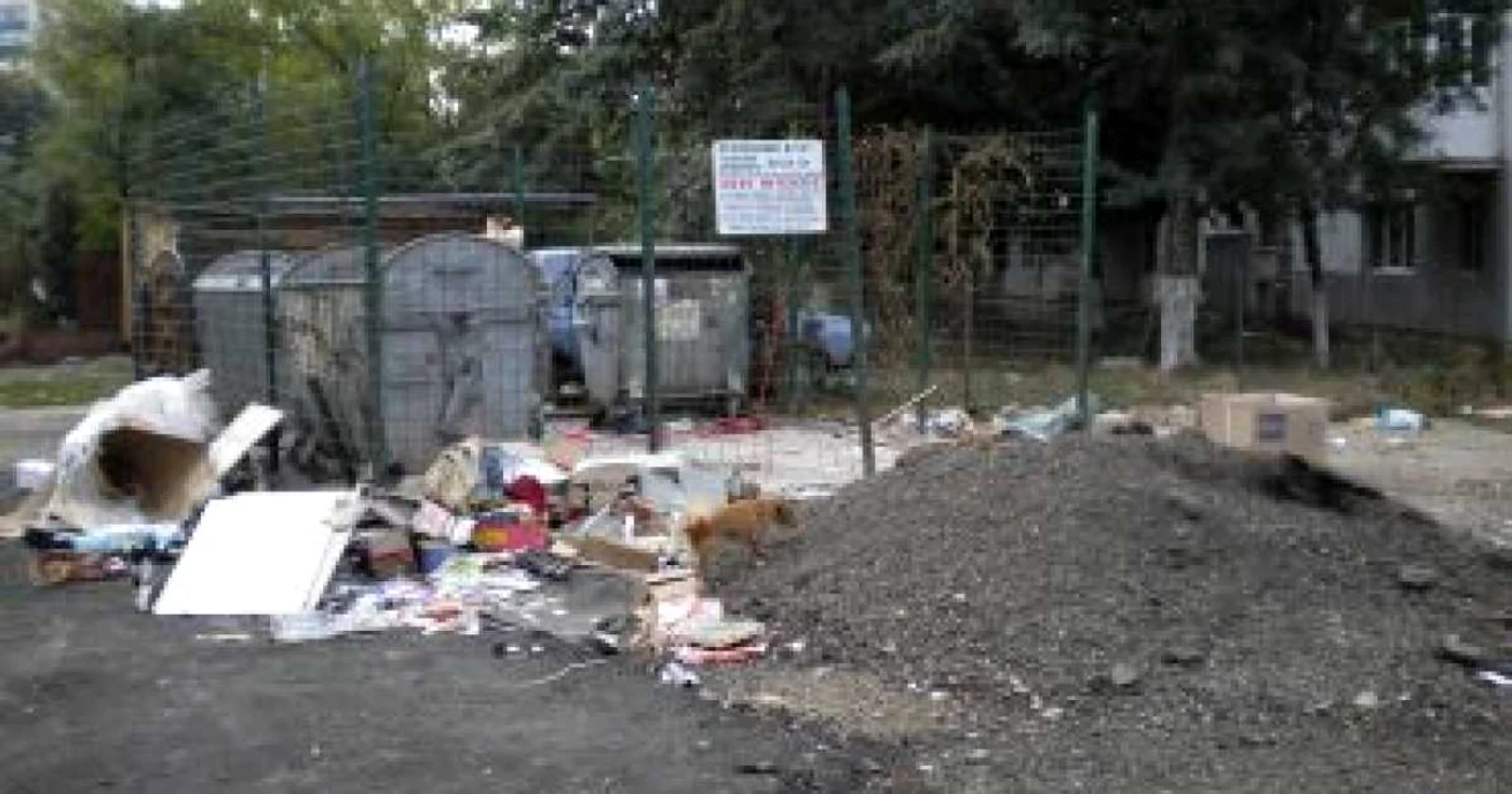 Ploieşti: Mizerie în jurul platformelor de gunoi