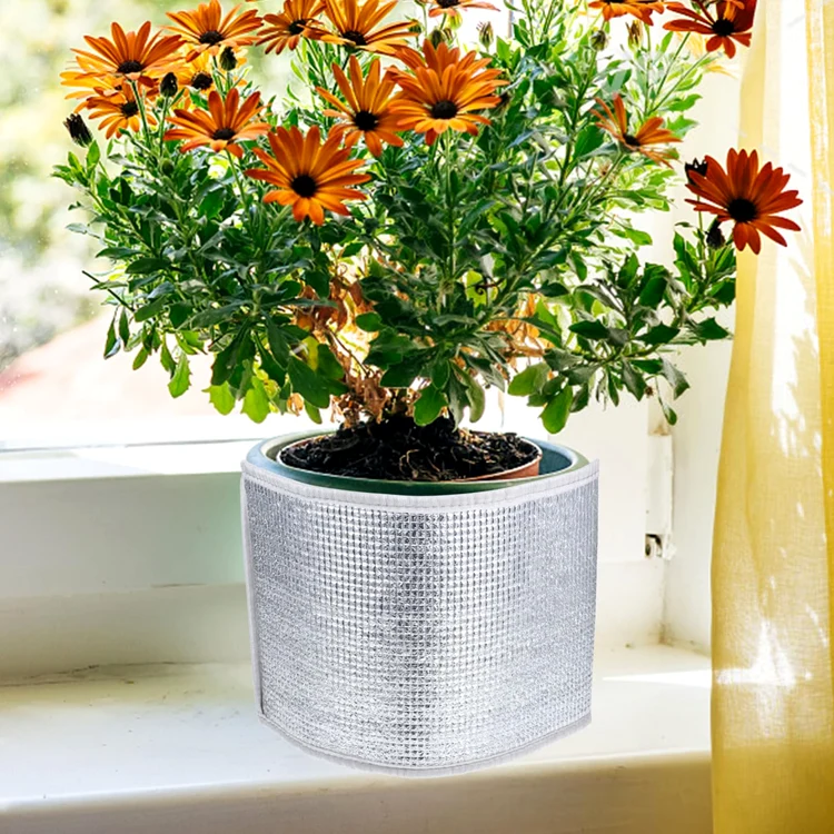 Ghiveci de flori cu folie de aluminiu pentru plante sănătoase Foto Amazon com