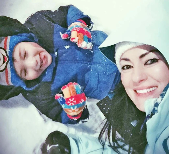 Silvia şi fiul ei Alexandru