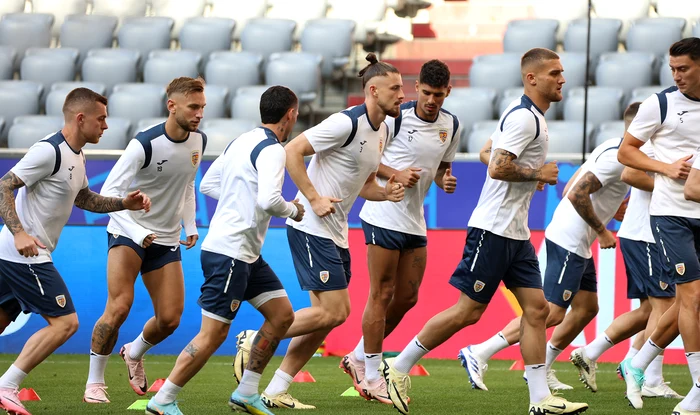 Tricolorii, la antrenamentul oficial pe arena din Munchen. Foto Sportpictures