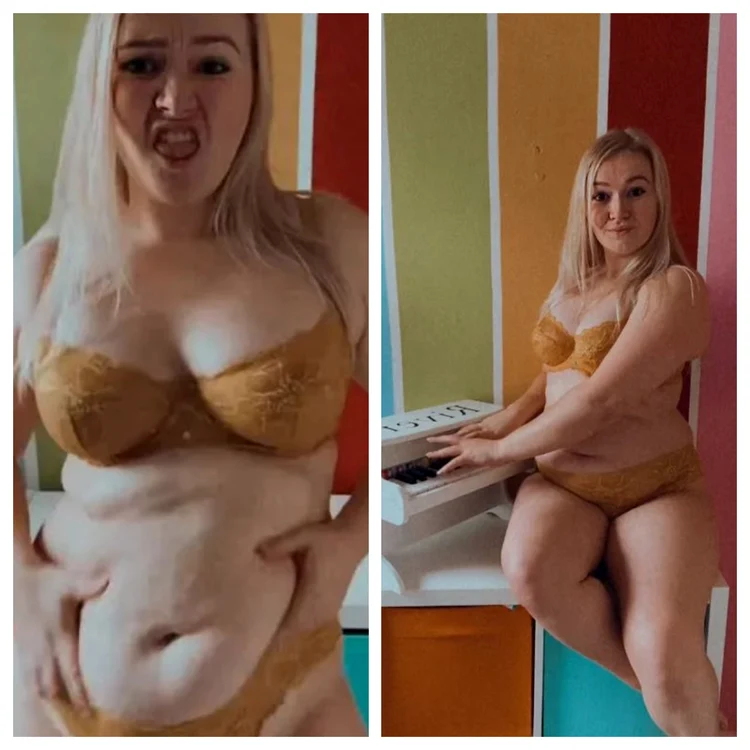 Melissa Suffield s-a filmat în lenjerie intimă