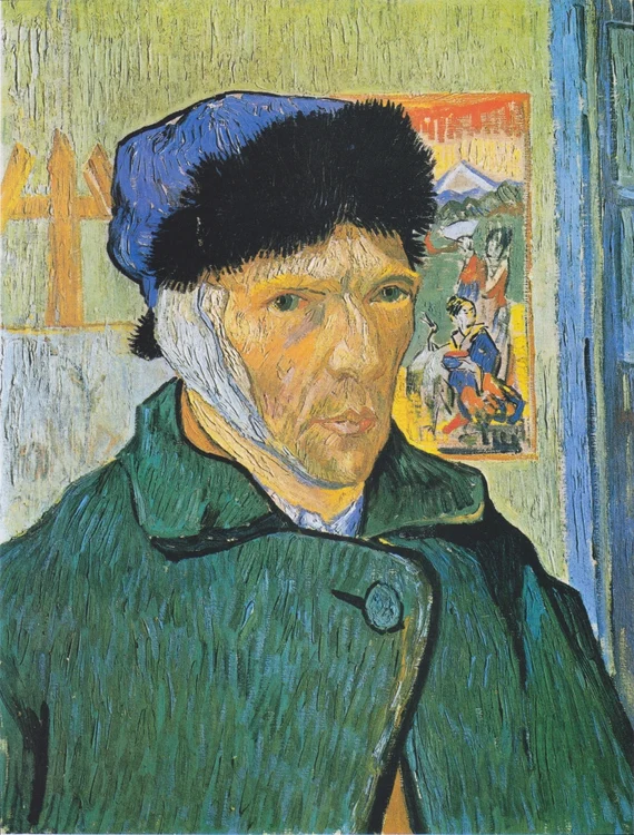 Vincent van Gogh cu urechea bandajată/FOTO: Wikipedia