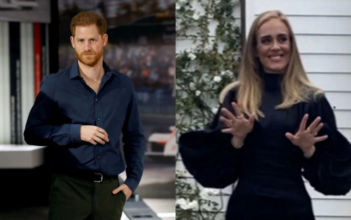 Prinţul Harry s-a văzut în secret cu Adele. (Foto: colaj)