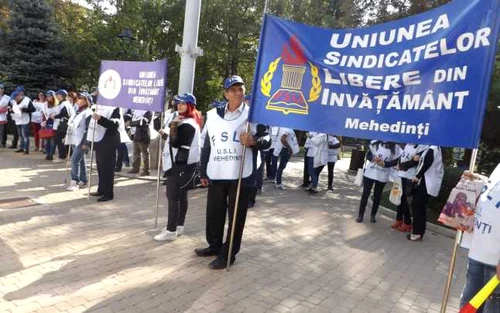 protest profesori turnu severin FOTO Alexandra Georgescu
