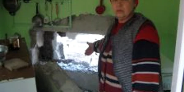 Şoferul a „redecorat“ bucătăria familiei 