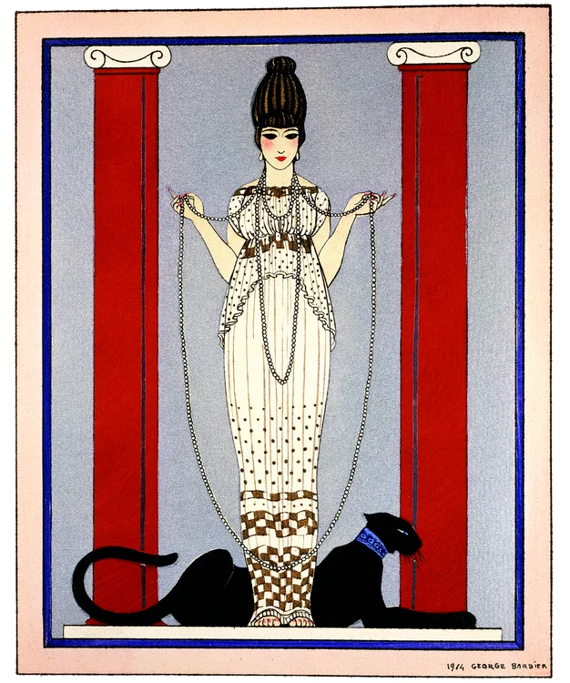 1914 Acuarela a lui G Barbier pentru Cartier afis Cartier Archives Cartier jpg jpeg