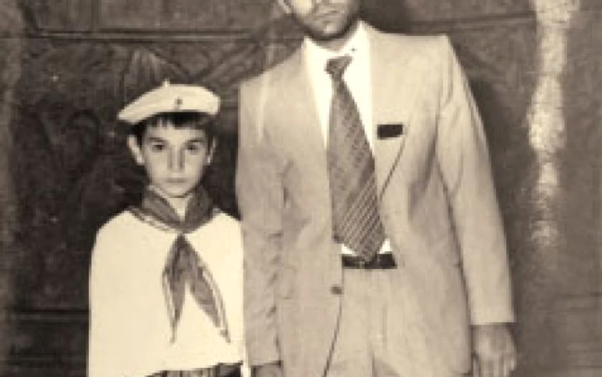 Cristi Borcea (stânga), alături de tatăl său, Stere