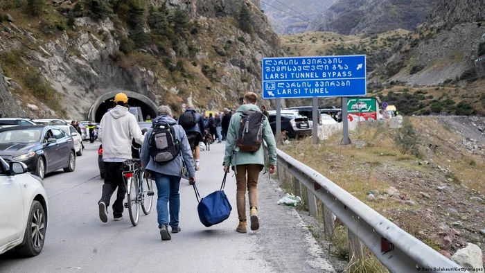 În 2022 numeroşi ruşi s-au refugiat şi în Georgia de teama "mobilizării parţiale"