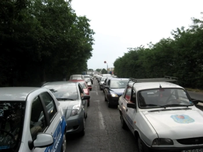 Constanta: Trafic blocat spre sudul litoralului