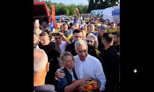 Călin Georgescu Târgul din Călugăreni Giurgiu captură video Facebook png
