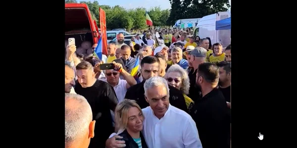 Călin Georgescu Târgul din Călugăreni Giurgiu captură video Facebook png
