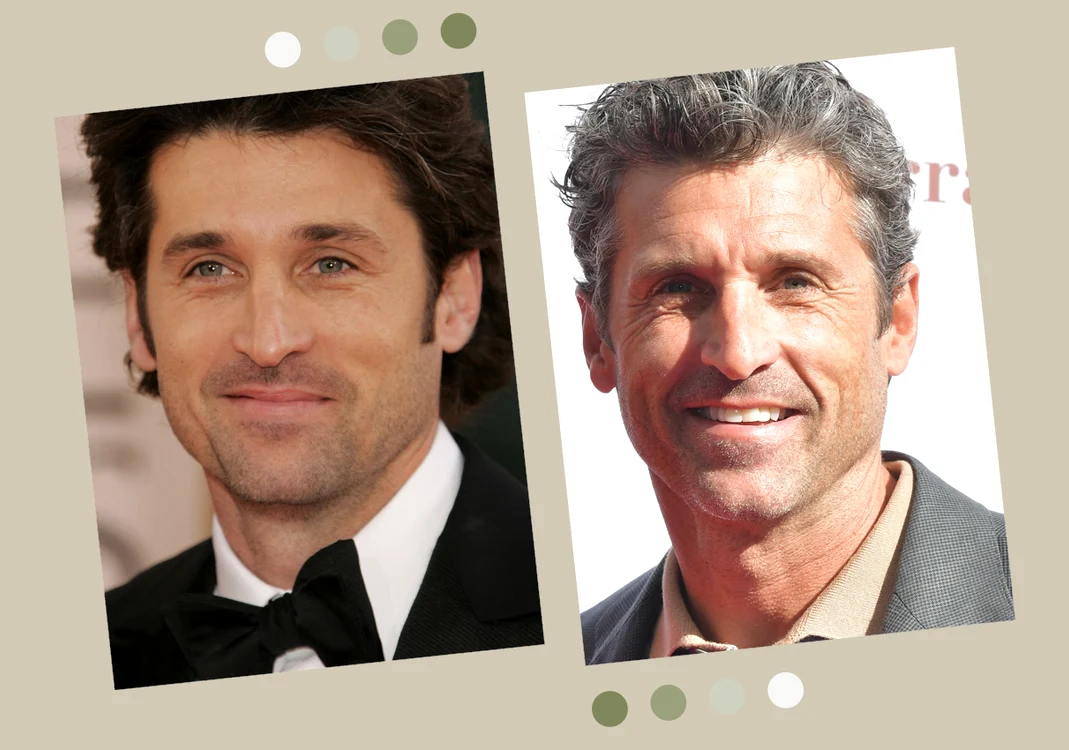 Patrick Dempsey, în tinerete (în stânga) și în prezent (în dreapta) / fotografii: Getty Images.