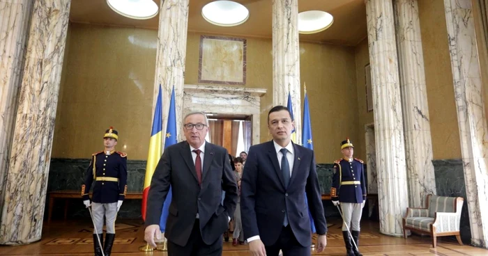 Juncker si Grindeanu FOTO Gov.ro