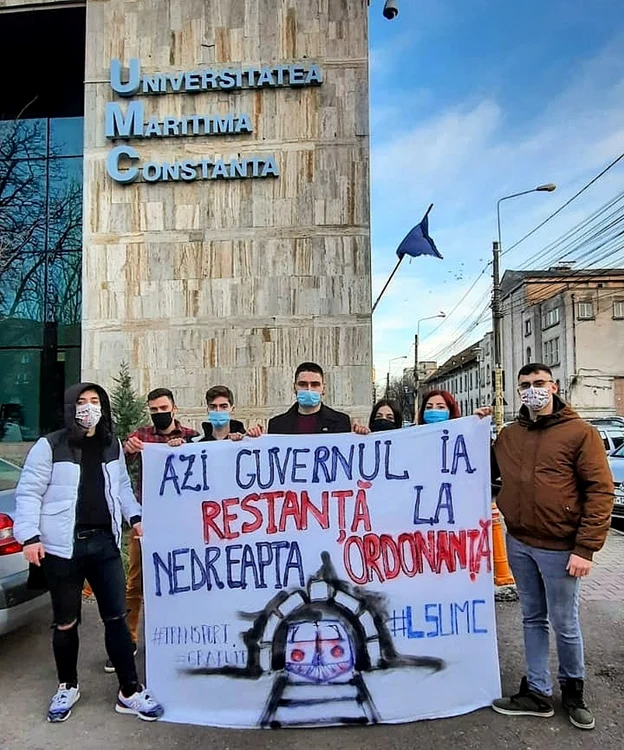 Reprezentanţii Ligii Studenţilor din Universitatea Maritimă Constanţa   FOTO: LSUMC