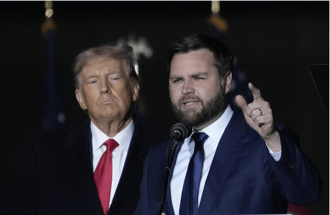 Trump și JD Vance au devenit țintele ironiilor în mediul online FOTO X