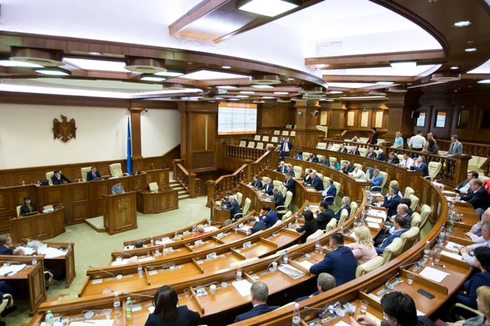 Sala de şedinţe a Parlamentului de la Chişinău FOTO arhivă