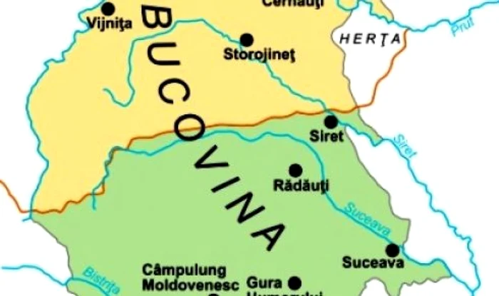 Bucovina mare cuprinde teritorii nu doar din România, ci şi din Ucraina