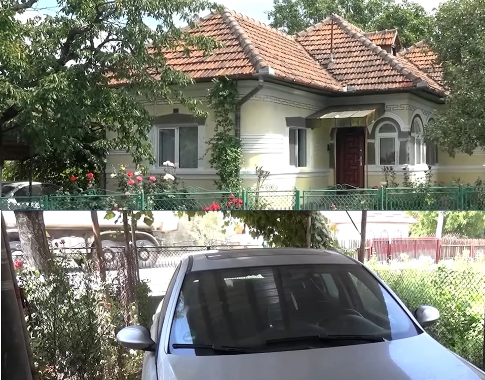 Casa şi maşina tânărului poliţişt criminalist din Vâlcea - Cristian Grecu - care şi-a pus capăt zilelor Foto colaj