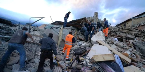 Cutremur în Amatrice Italia FOTO AFP