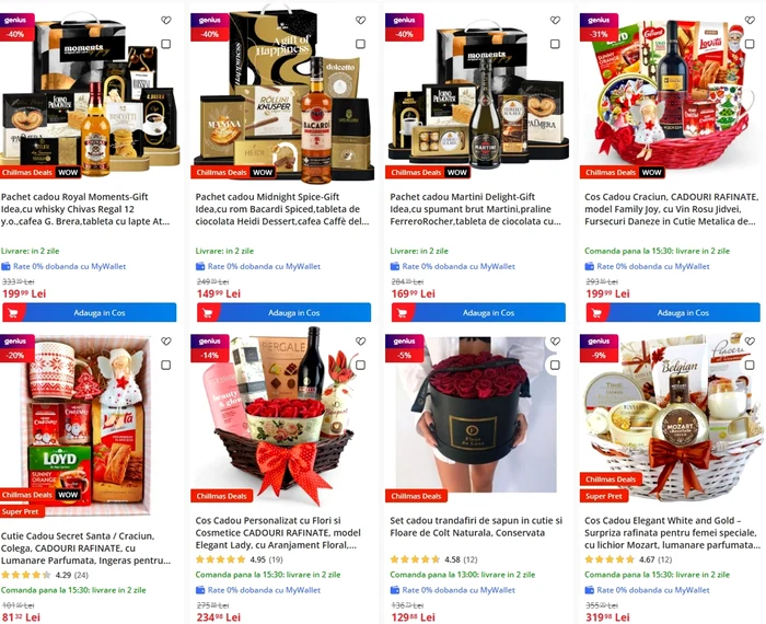 Cele mai inspirate coșuri cadou pentru sărbători și alte ocazii speciale pe Chillmas Deals eMAG Cola