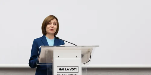 Maia Sandu susține o conferință de presă în cadrul căreia le mulțumește votanților moldoveni, în Chișinău. FOTO Inquam Photos / Elena Covalenco