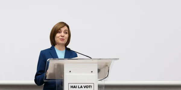 Maia Sandu susține o conferință de presă în cadrul căreia le mulțumește votanților moldoveni, în Chișinău. FOTO Inquam Photos / Elena Covalenco