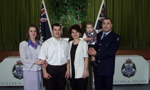 Stefan Chirila la absolvirea Academiei de Politie jpeg