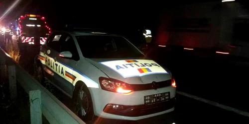 accident masina de politie autostrada sibiu