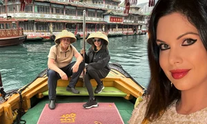 Iasmina Hill și soțul ei milionar, administratorul Statuii Libertății de la New York, Bradford Aaron Hill, au petrecut 12 zile de vacanță în China