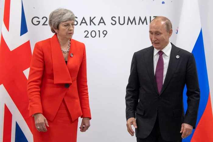 Theresa May şi Vladimir Putin la Summitul G20 FOTO Guliver Getty Images