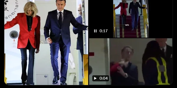 macron lovit de sotie Captura X png