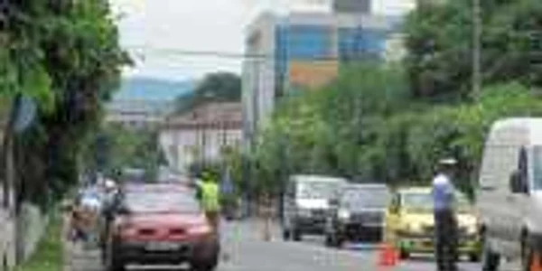 Polițiștii au făcut măsurători la fața locului