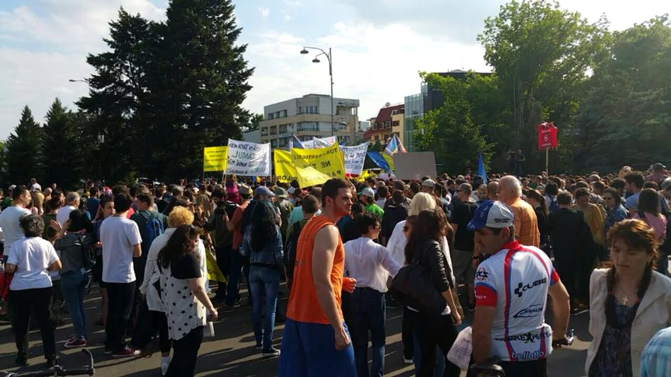 
    Bucureştenii şi-au dat întâlnire la intrarea în Parcul Herăstrău   