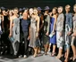Designerul Giorgio Armani, alături de modelele sale