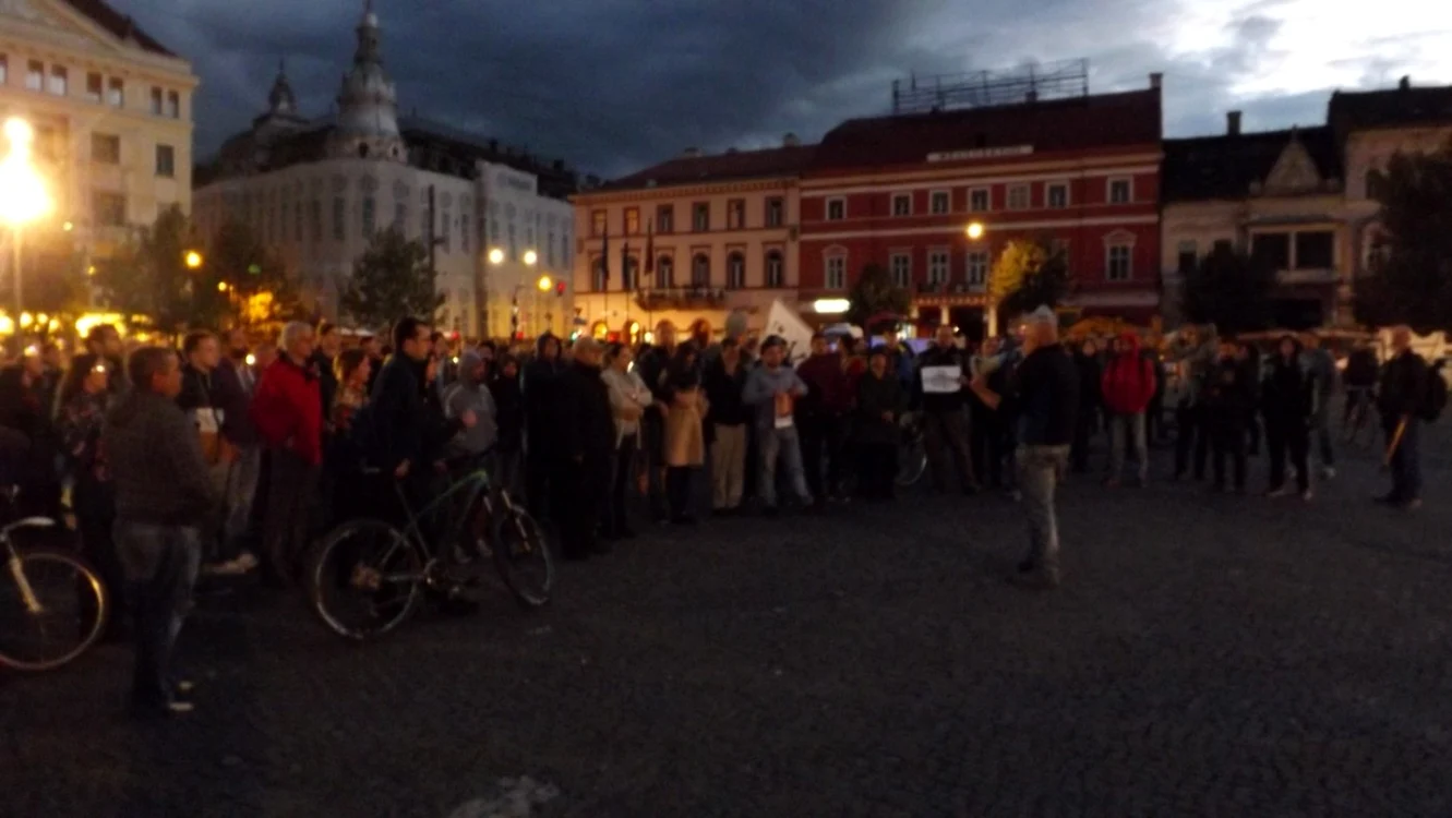 Protest la Cluj  FOTO Remus Florescu