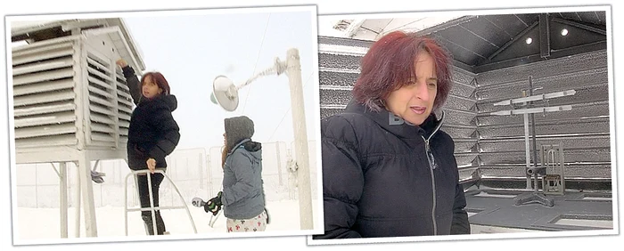 Meteorologul Mihaela  Cerednicenco a  înregistrat recordul  de temperatură  al acestei ierni