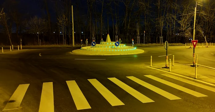 Sens giratoriu modular. FOTO Facebook Nicușor Dan