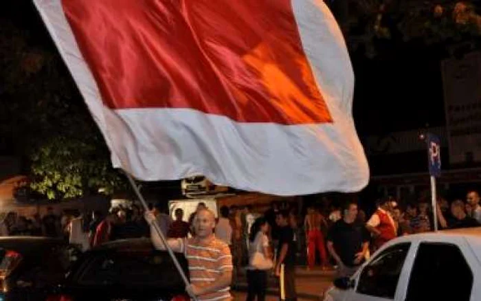 Fanii dinamovişti au sărbătorit la stadion calificarea echipei în grupele Ligii Europa