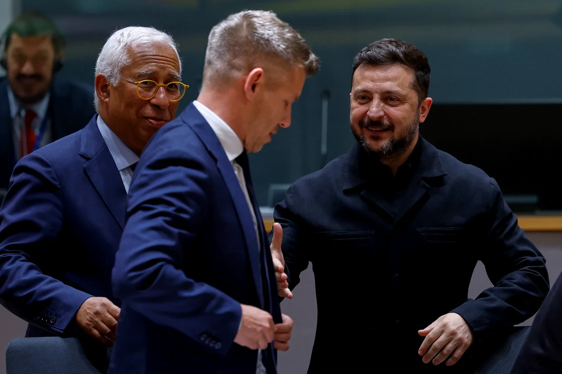 Peter Magyar și Volodimir Zelenski