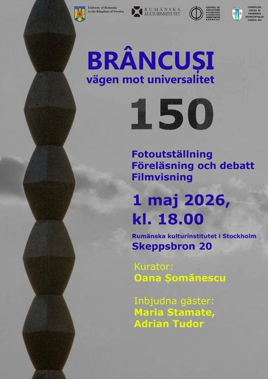 Expoziția „Brâncuși, drumul către universalitate”, deschisă la ICR Stockholm