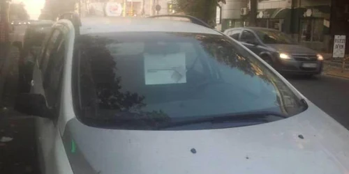 Metodă inedita de plata a parcarii in Constanta FOTO Facebook Daniel Franga