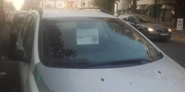 Metodă inedita de plata a parcarii in Constanta FOTO Facebook Daniel Franga