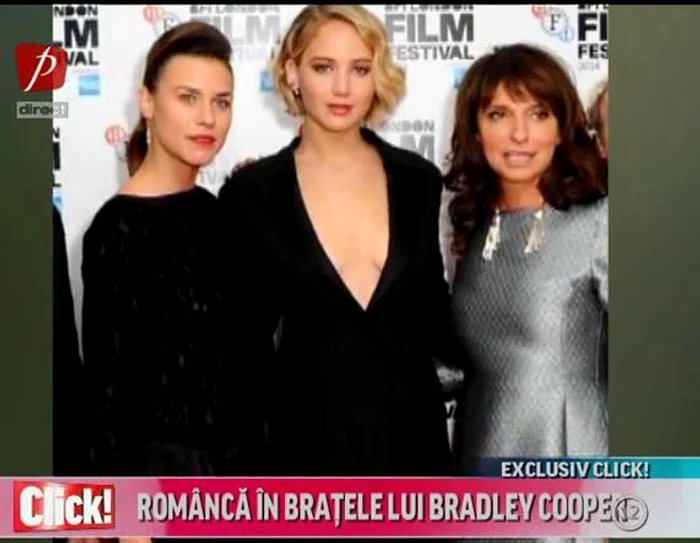 Ana Ularu (stânga), alături de Jennifer Lawrence (mijloc)