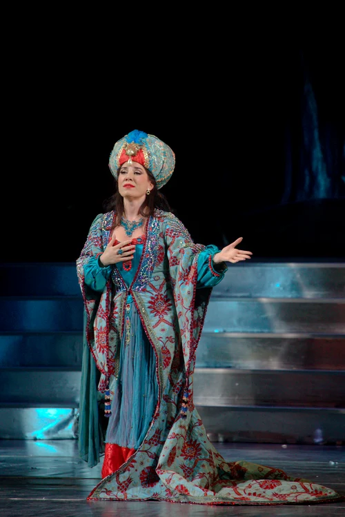 Claudia Pavone în primul act. Foto Andrei Grigore