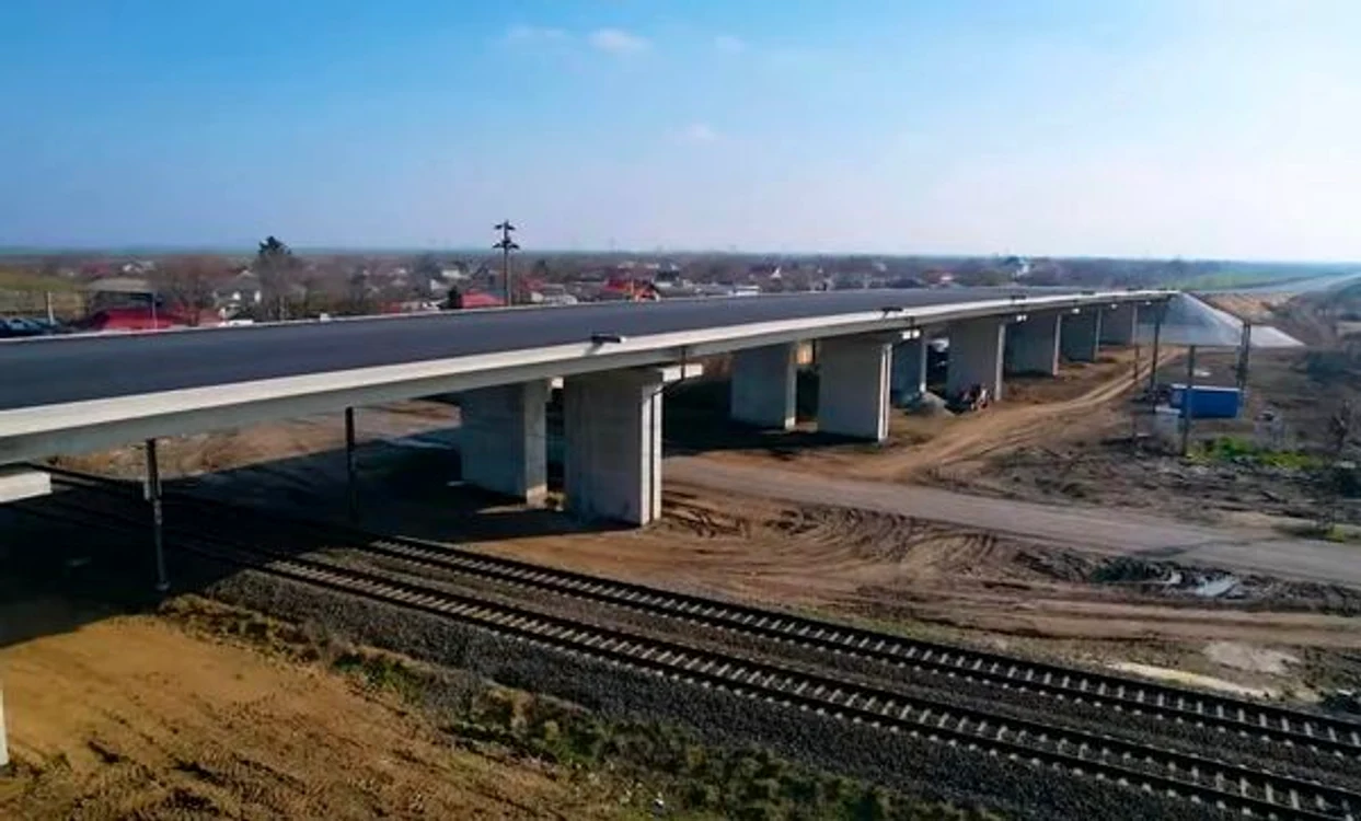 Pasajul de la Drajna, aproape finalizat FOTO: Ionel Scrioșteanu/Facebook