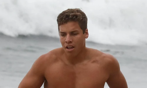 *EXCLUSIVE* Joseph Baena shows off his toned bod on a jog with friends jpeg