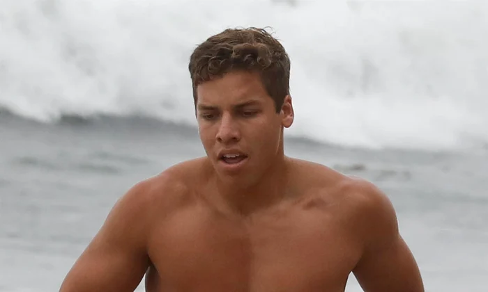 *EXCLUSIVE* Joseph Baena shows off his toned bod on a jog with friends jpeg
