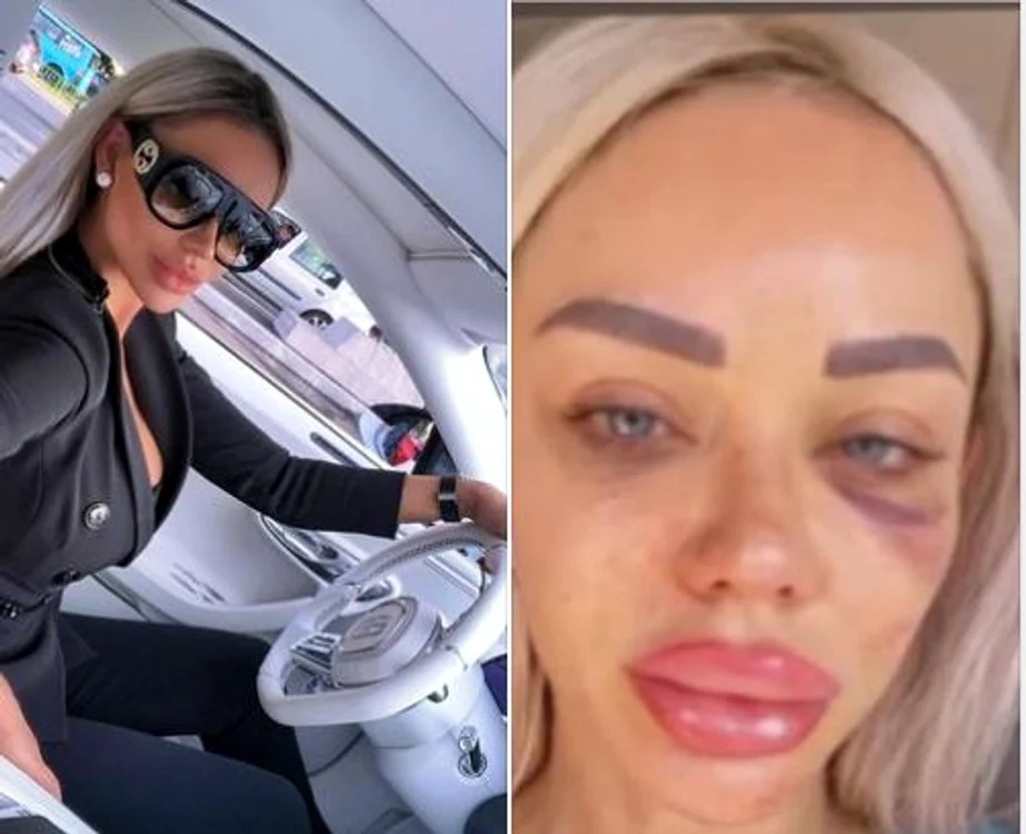 Bianca Drăguşanu şi Victor Slav, de mână în club la mare