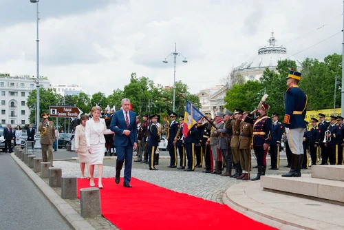 Majestatea Sa Margareta, Principele Radu și Principesa Sofia la ceremonialul de 10 mai 2023