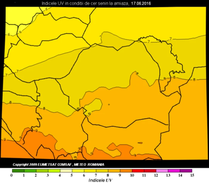 Meteorologii ANM spun că nivelul UV va crește peste nivelul IX, foarte periculos
